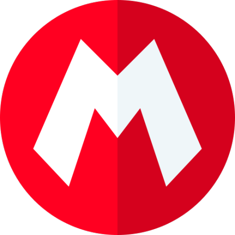 Logo Super Mario Bros - Letter M (uppercase).